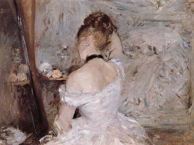 Berthe Morisot The woman is dressing the hair Norge oil painting art
